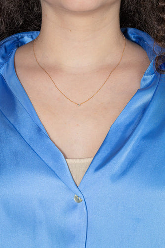 Collier Collier Solitaire Or rose Diamant 58 Facettes 4137667CN