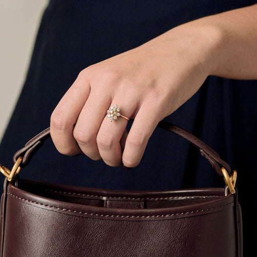 Bague 49 Bague en or jaune et diamants 58 Facettes GU264