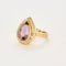Bague 53 Bague or jaune, améthyste et diamants 58 Facettes 250092