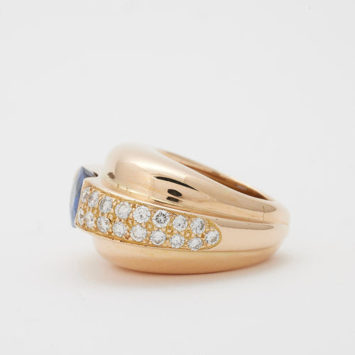 Bague 49 Bague saphir et diamants 58 Facettes