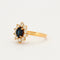 Bague 51.5 Bague Marguerite Saphir Bleu & Diamant 58 Facettes 002.202