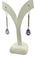 Boucles d'oreilles Boucles d’oreilles pendantes or blanc et pierres naturelles 58 Facettes