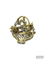 Pendentif Broche ou pendentif vintage or jaune et pierres précieuses 58 Facettes 00007201