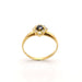 Bague 52 Bague or jaune, saphir, diamants 58 Facettes