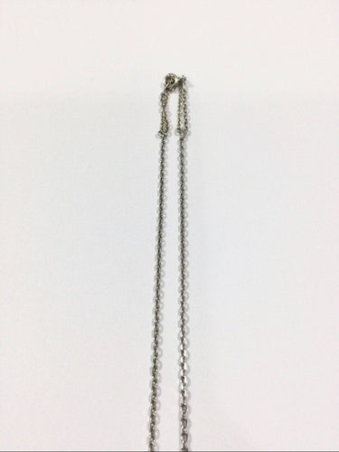 Collier Chaîne Forçat En Or Blanc 58 Facettes