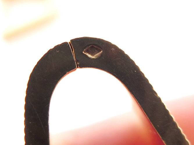 Boutons de manchette boutons de manchettes guilloches pointes de diamant or jaune 18k 12gr links 58 Facettes 271267