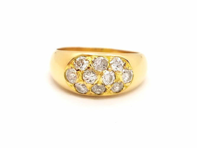 Bague 54 Bague Or jaune Diamant 58 Facettes 851002CN