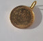 Pendentif Médaille pendentif Vierge Miraculeuse ancienne en or rose 18 carats 58 Facettes