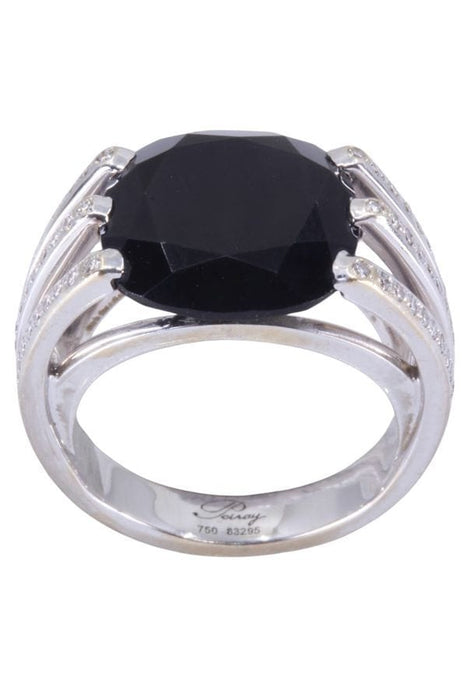 Bague 54 POIRAY - BAGUE "FIL" ONYX ET DIAMANTS 58 Facettes 092881