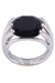 Bague 54 POIRAY - BAGUE "FIL" ONYX ET DIAMANTS 58 Facettes 092881