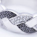 Bague 57 Bague en or blanc avec diamants 58 Facettes N102884LF