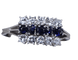 Bague 54.5 Bague Triple Diamant et Saphir en or blanc 58 Facettes BA-43
