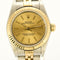 Montre ROLEX - Montre Oyster Perpetual Lady en or jaune et acier cadran champagne 58 Facettes
