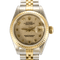 Montre Montre Rolex Modèle Datejust 26 mm en Or 18K et Acier Computer Dial 58 Facettes