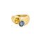Bague 48 Bague en or jaune, saphir et saphir jaune 58 Facettes PER16122