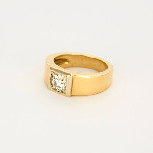 Bague 53 BAGUE STYLE CHEVALIERE DIAMANT 58 Facettes 31200031