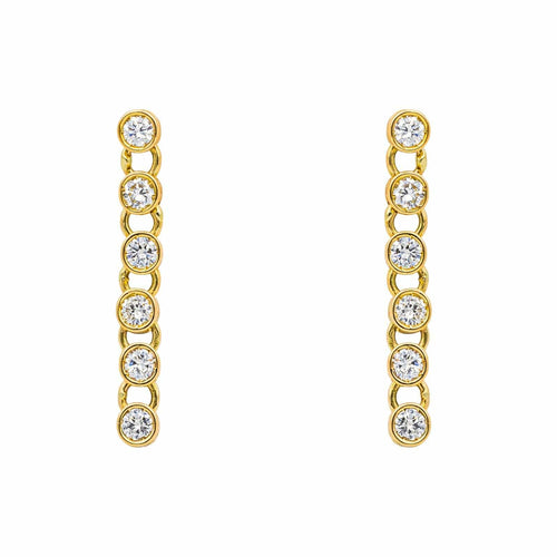 Boucles d'oreilles Boucles d'oreilles Pendantes Or jaune Diamant 58 Facettes 4608585CN
