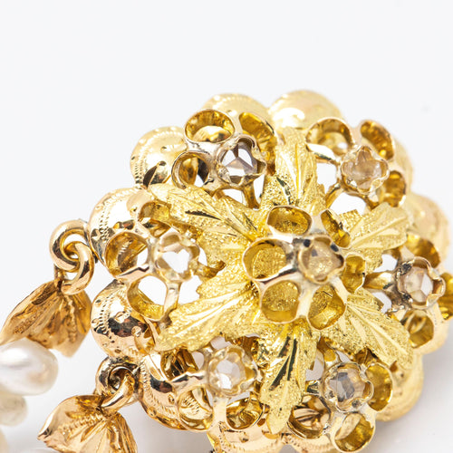 Boucles d'oreilles Boucles d'oreilles originales KESHI 1900 avec Diamants 58 Facettes D361018JC