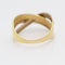 Bague 15 bague croix en or bicolore 58 Facettes E362347B
