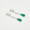 Boucles d'oreilles Boucles d'oreilles vintage pendantes diamants et émeraudes gouttes 58 Facettes 3689