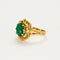 Bague 55.5 Bague or jaune émeraude 58 Facettes LP977/15