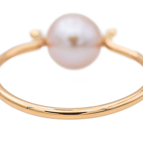 Bague 58 Bague Or rose Perle 58 Facettes 3083738CN