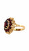 Bague 56 Bague marguerite or jaune grenats 58 Facettes