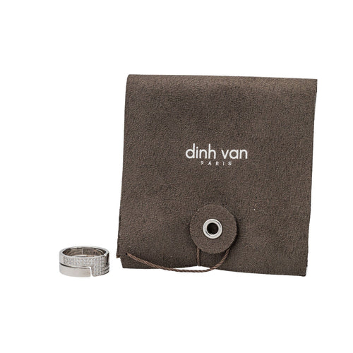 Bague 51 Dinh Van Bague Seventies Or blanc Diamant 58 Facettes 3601165RV