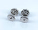 Paire de boucles d’oreilles or blanc et diamants