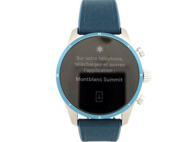 Montre montre connectee MONTBLANC smart summit 3 titane mb131800 58 Facettes 266969