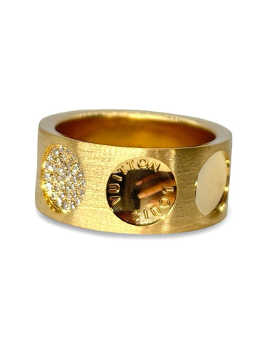 Bague Louis Vuitton Empreinte or jaune et diamants