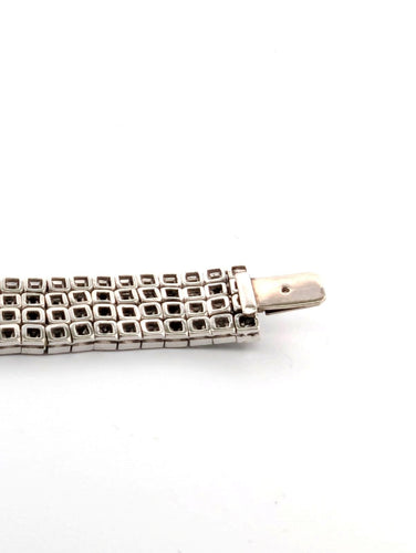 Bracelet Bracelet en platine avec diamants 58 Facettes