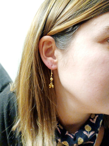 Boucles d'oreilles Paire de boucle d'oreilles en or et perles 58 Facettes