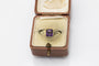 Bague Bague ancienne avec améthyste carrée en or jaune 14k, vers 1920 58 Facettes 11732