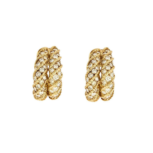 Mauboussin - Boucles d'oreilles en or jaune et diamants