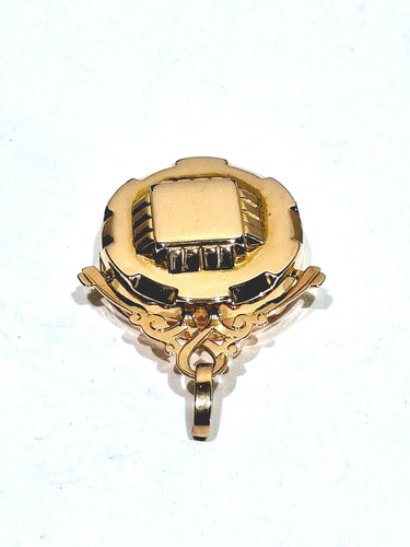 Pendentif Médaillon Photo Art Déco or rose 58 Facettes