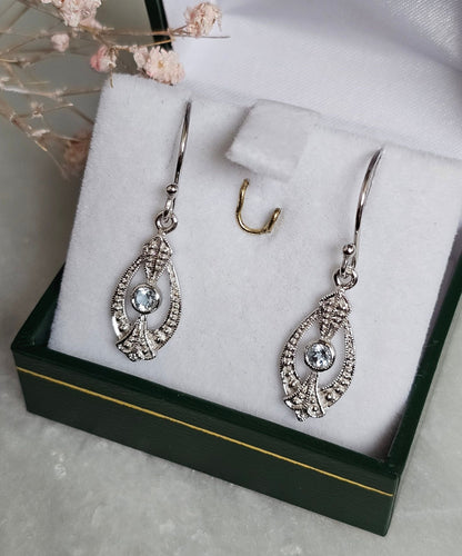 Boucles d'oreilles Boucles d'oreilles Aigue-marines 58 Facettes 626