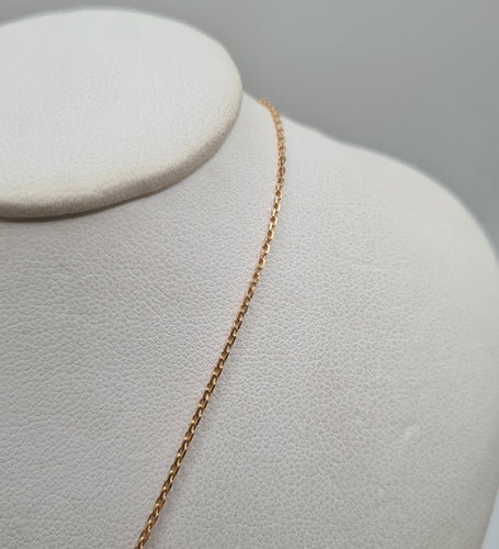 Collier Collier or rose et saphir rose 58 Facettes