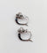 Dormeuses or blanc, diamants taille rose (circa 1900) 58 Facettes A05977