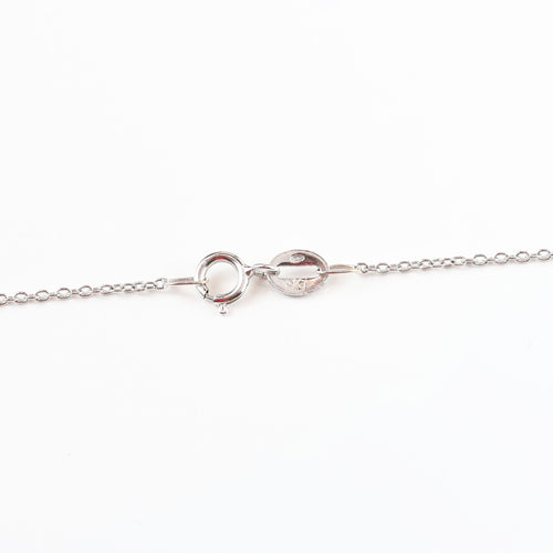 Collier Chaîne en or blanc avec pendentif et diamants taille brillant 58 Facettes 159/24R