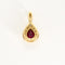 Pendentif Pendant en or jaune, rubis et diamants 58 Facettes GU299X2
