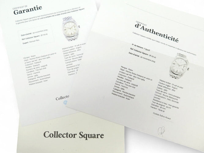 Montre vintage montre ROLEX oyster datejust 1601 36 mm acier jubile automatique 58 Facettes 270144