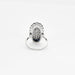 Bague 58 Bague or gris diamants et saphirs 58 Facettes 230488