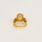 Bague en or jaune et citrine