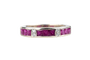 Bague 52 Bague demi-alliance or jaune, rubis et diamants – 1,35 ct de rubis & 0,04 ct de diamant 58 Facettes BG41400048-107