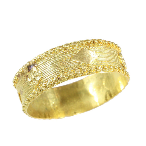 Alliance ancienne en or 18 carats, vers 1820 – Portez un morceau d'histoire, ressentez l'amour