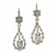 Boucles d'oreilles Boucles d'oreilles victoriennes élégantes et longues avec diamants taille rose 58 Facettes 24240-0376