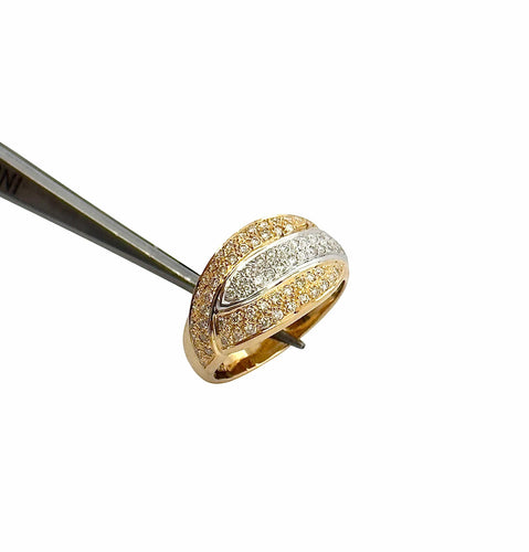 Bague 55 Bague 2 ors et diamants 58 Facettes
