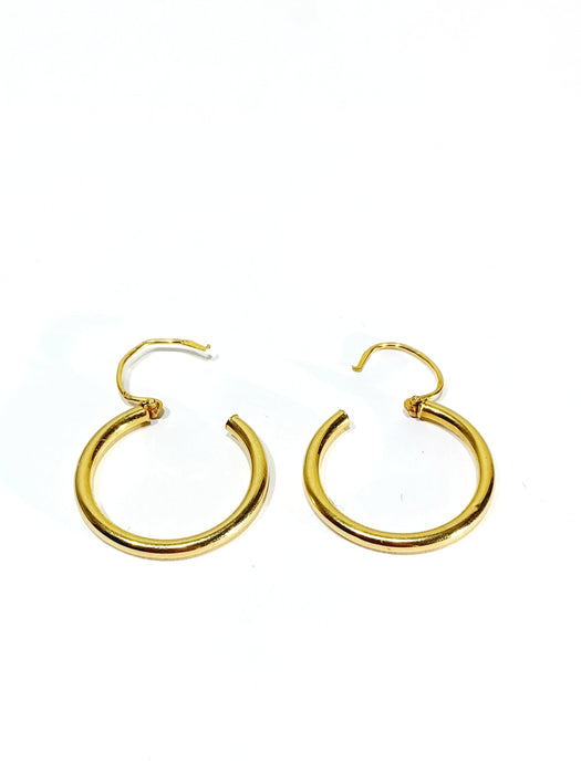 Boucles d'oreilles Paire De Boucles d'Oreilles créole en or 58 Facettes