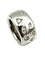 Bague 55 POMELLATO. Collection "Iconica", bague or blanc et diamants 58 Facettes